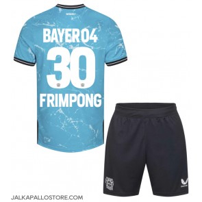 Bayer Leverkusen Jeremie Frimpong #30 Kolmaspaita Lapsille 2023-24 Lyhythihainen (+ shortsit)